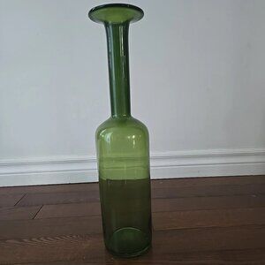 Holmegaard Gulvase vintage Olive Green 17" vase